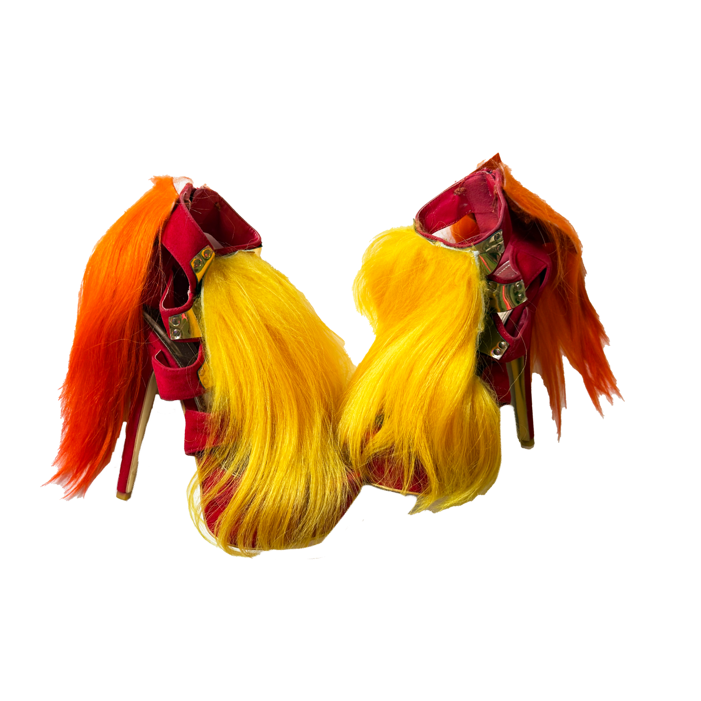 Phoenix Goat Fur Stilettos