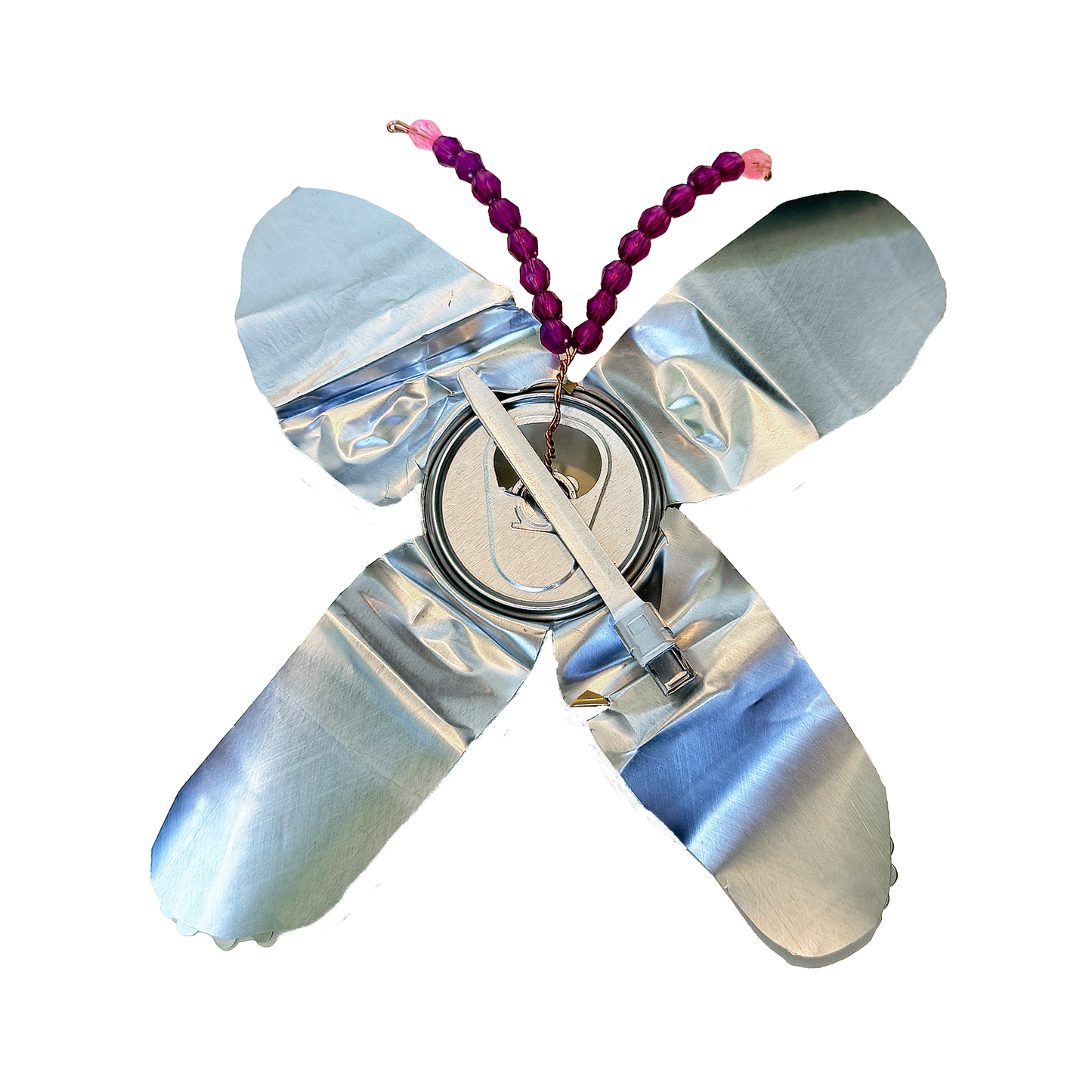 Pineapple Butterfly Crystal Can Clip