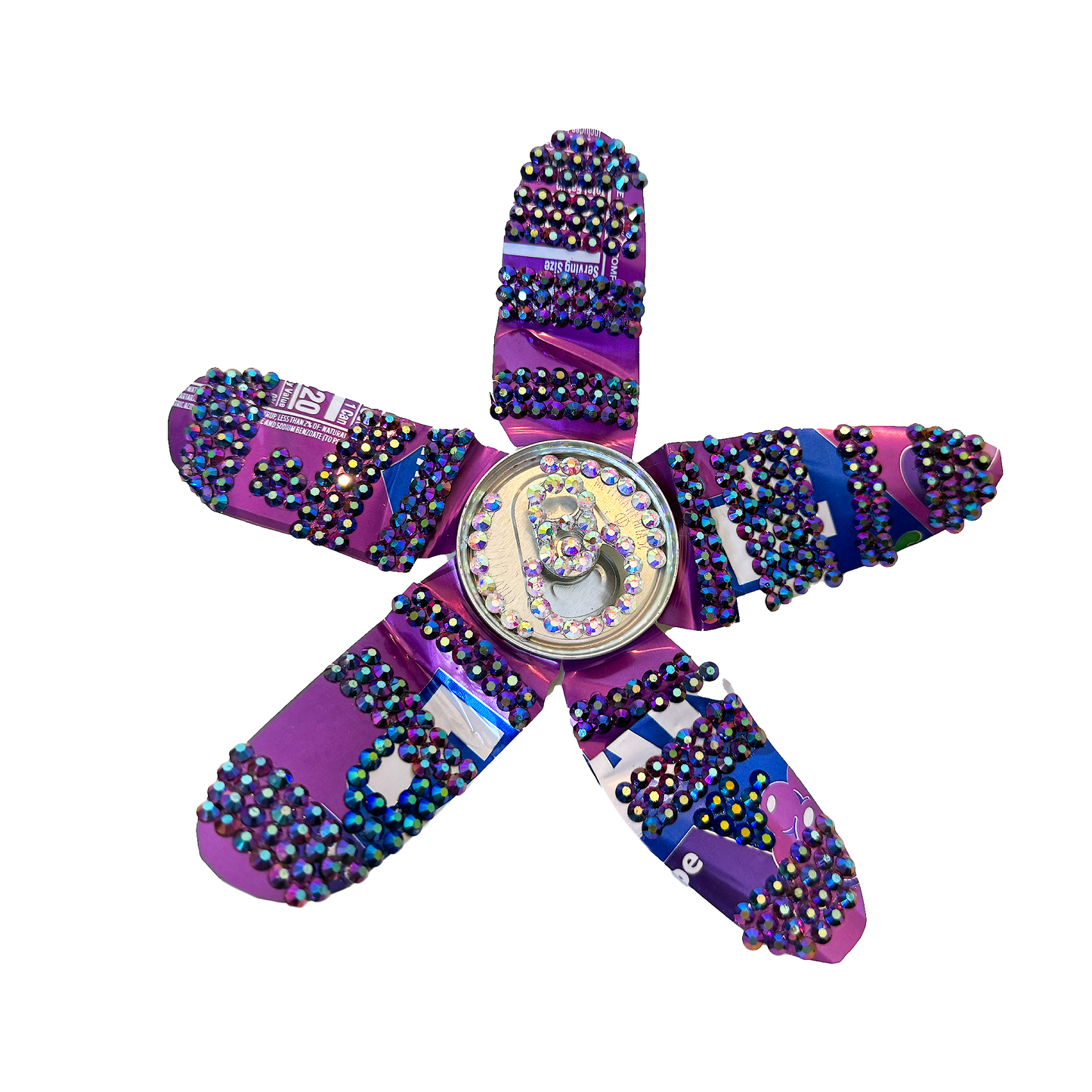 Grape Flower Crystal Can Clip