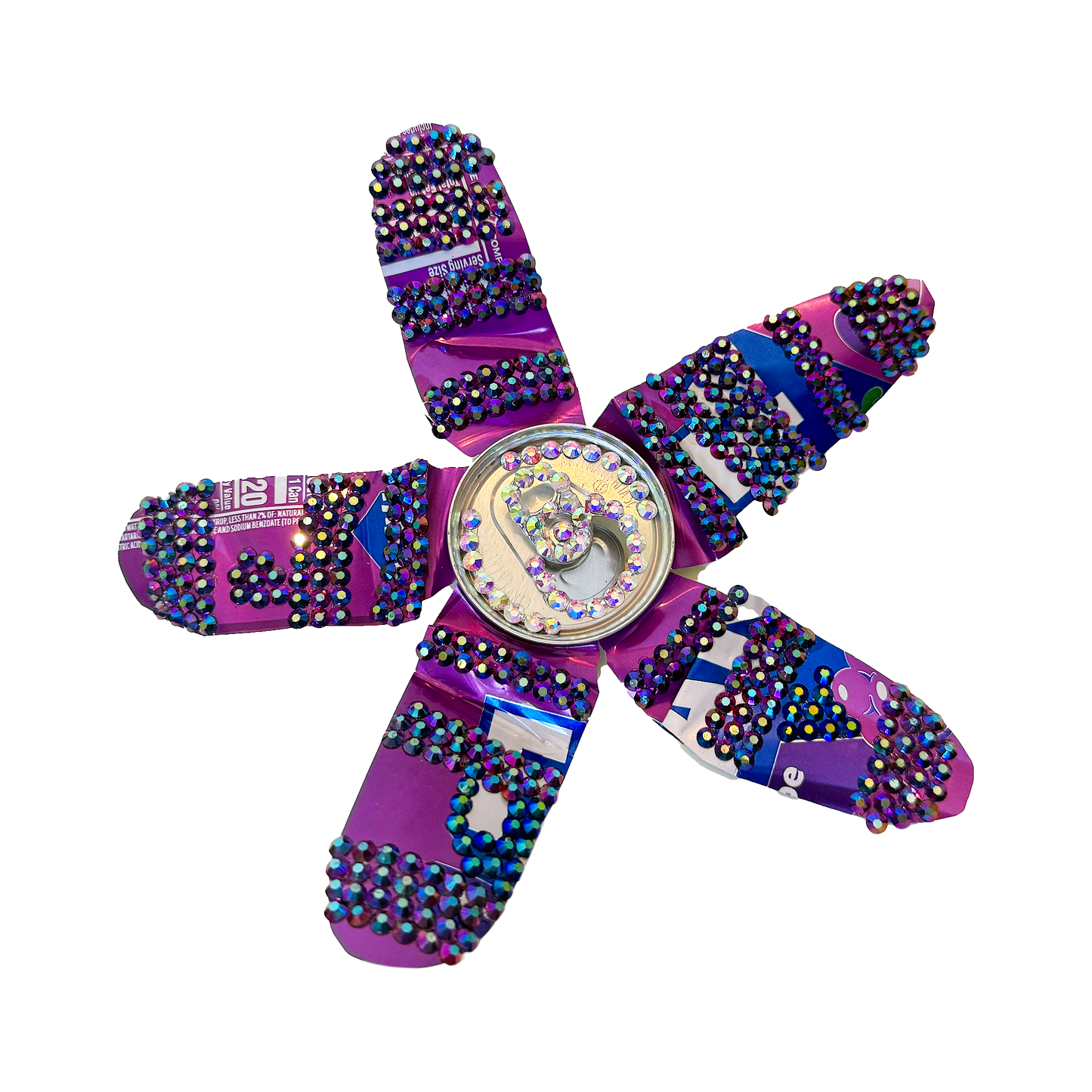 Grape Flower Crystal Can Clip
