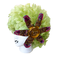 Lime Feather Cap with Can Clip