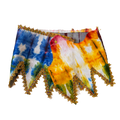 Rainbow Dyed Calf Crown Skirt/Top